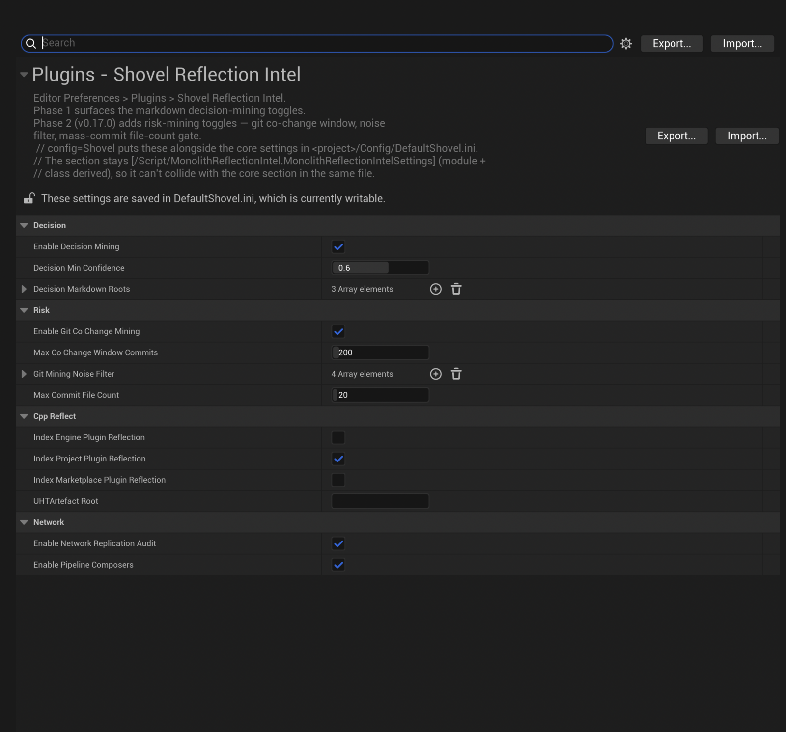 Reflection Intel — decision & risk mining